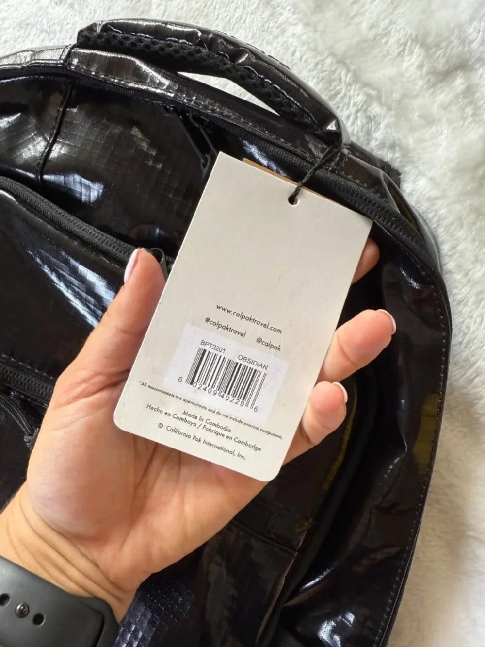 NWT CALPAK Terra 26L Laptop Duffel Backpack Obsidian BPT2201